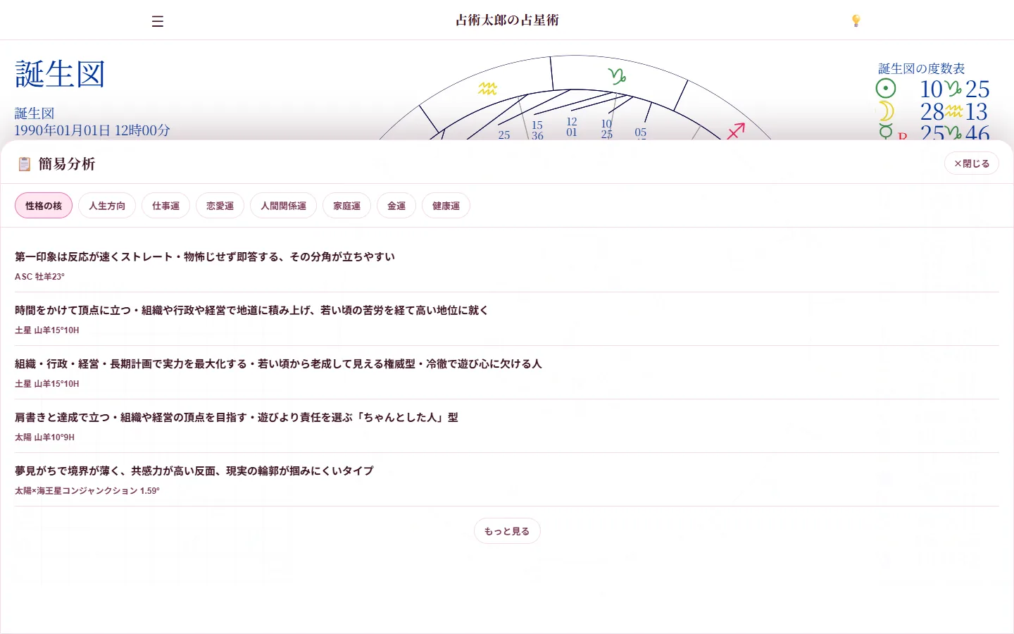 読み解きのヒント画面